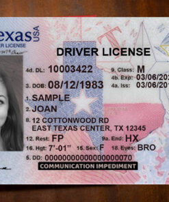 Texas Driver License Template New