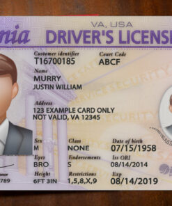 Virginia Driver License Template