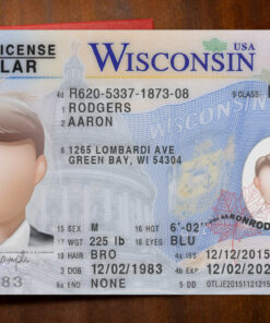 Wisconsin Driver License Template