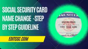 Social Security Card Name Change