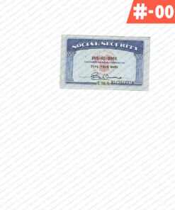 Social Security Card format blank social security card
