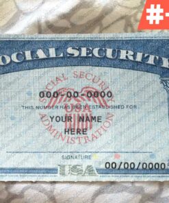 Blank Fillable Social Security Card Template