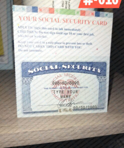 Printable Blank Social Security Card Template