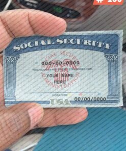 Indiana Social Security Card Template