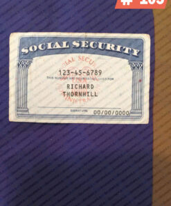 Louisiana Social Security Card Template