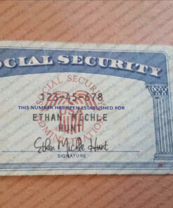 Kentucky Social Security Card Template