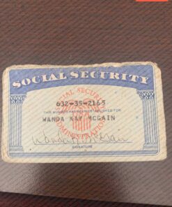 Kansas Social Security Card Template
