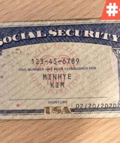 Blank Social Security Card Template pdf