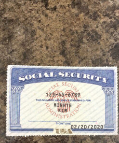 Iowa Social Security Card Template