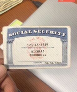 Connecticut Social Security Card Template