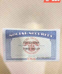 Alexander Social Security Card Template