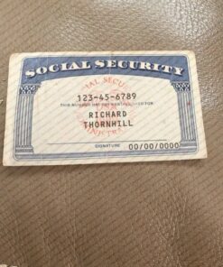 SSN Card Template