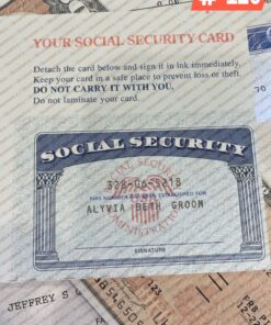 Social Security Card on pant