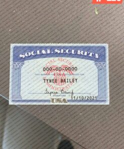 USA Social Security Card