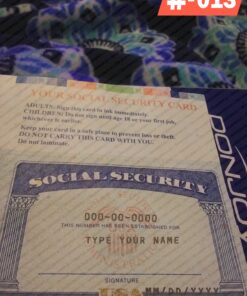 Printable SSN Card PSD Template