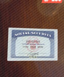Texas social security template