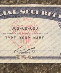 Florida social security card