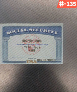 Florida social security card psd