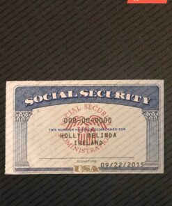 New York social security card psd