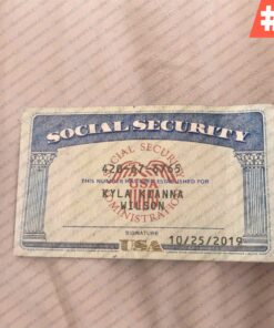 Illinois social security card psd