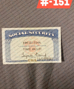 Illinois social security card psd