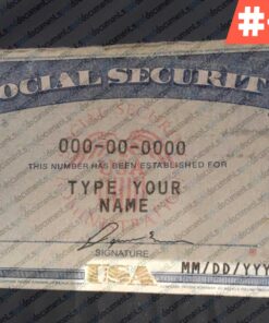 SSN Card Template Download