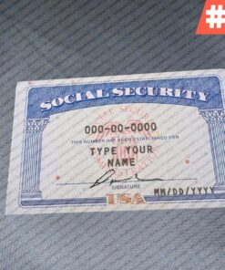 Ai Generated SSN Card Templates
