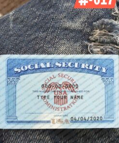 Blank Social Security Card