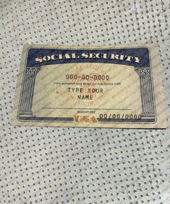 Ai Generated Social Security Templates PSD
