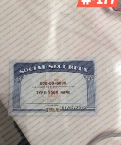Ohio social security card psd
