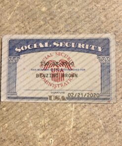 Ohio social security template