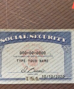 Ohio social security card