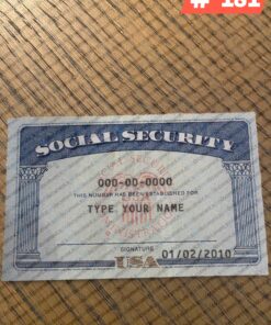 Georgia social security card psd