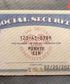 Georgia social security template