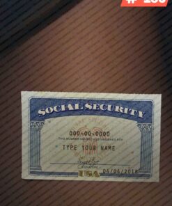 Georgia social security card
