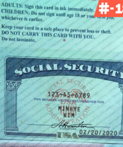 Georgia social security card template download