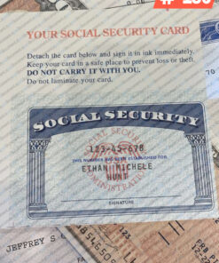 North Carolina social security card psd