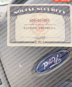 Michigan social security card psd