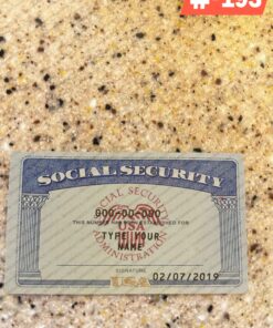 Michigan social security card