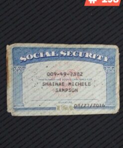 New Jersey social security card psd