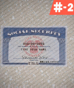 New Jersey social security card template download