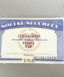 Virginia editable social security card template