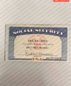 Washington social security card psd