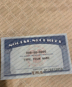 Arizona social security card psd