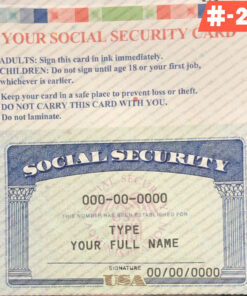 Tennessee social security card psd