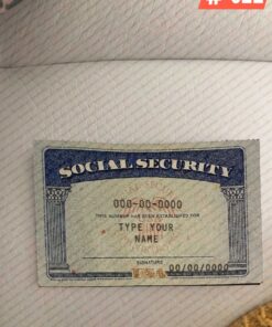 Digital social security Card PSD Template