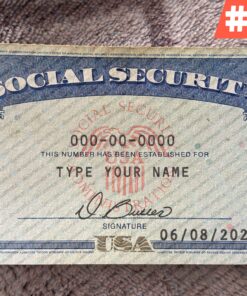 Wisconsin social security card psd