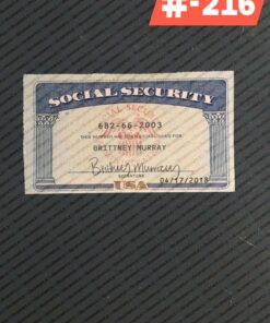 Colorado social security card template download