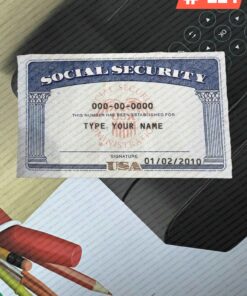 Download Social Security Card Template PSD