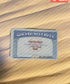 Download Social Security Card PSD Template